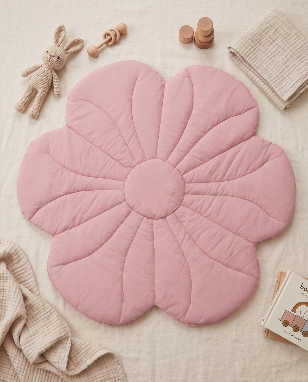 Flower Shaped Baby Play Mat for Newborns