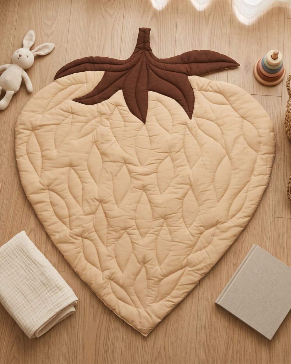 Strawberry Shaped Baby Play Mat for Toddlers