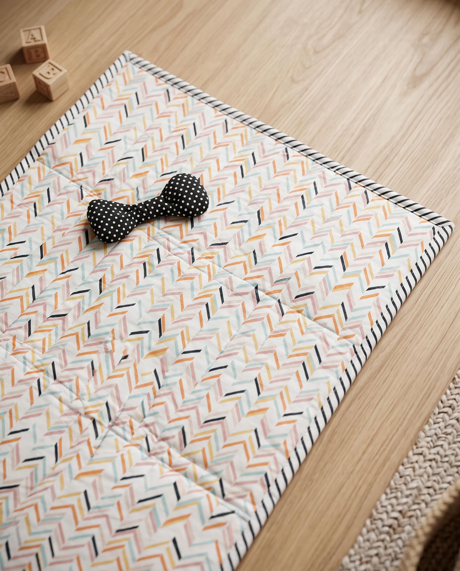 Colourful Chevron Square Baby Play Mat
