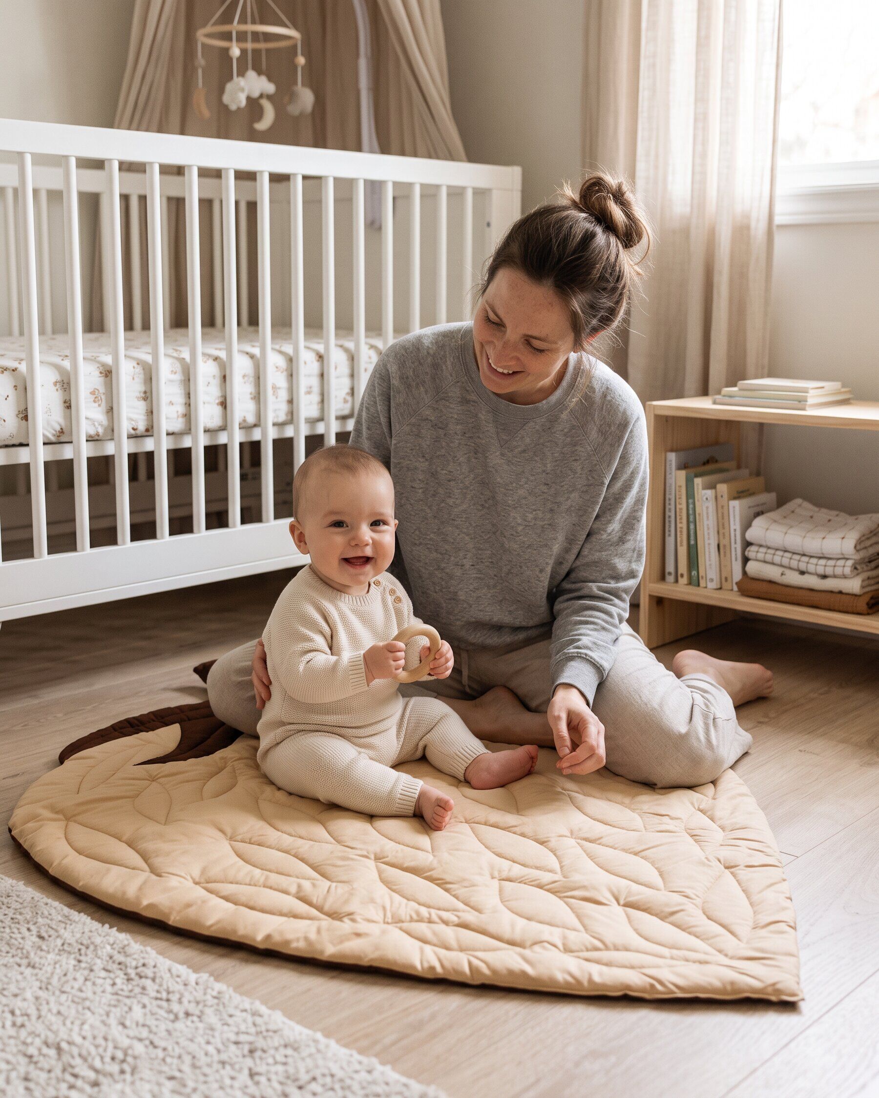 Strawberry Shaped Baby Play Mat for Toddlers